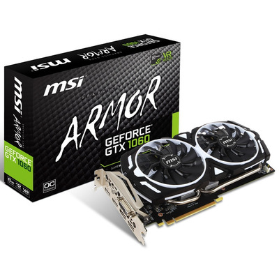 Видеокарта OVER-STOCK  MSI GeForce GTX 1060 ARMOR 6G OCV1 Изображение