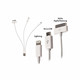 Зарядный кабель 3 в 1 USB - micro USB, для Iphone4/5/6 Изображение