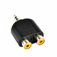 JACK RCA аудио сплиттер 3.5mm в 2 RCA Изображение