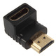 Адаптер HDMI 90 град переходник пап мам Изображение