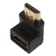 Адаптер HDMI 90 град переходник пап мам Изображение