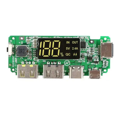 Модуль повербанка 2 USB 5В 1А 2.4 А для 18650 акумуляторов Изображение