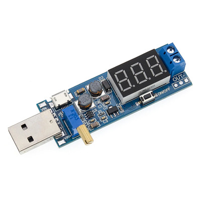USB DC-DC универсальный регулируемый стабилизатор 3.5В - 1-24В 3Вт Изображение
