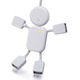 USB хаб концентратор 4 порта человечек hub 2.0 Изображение