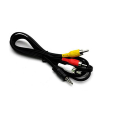 Кабель 3,5mm-3 RCA 1 метр перехідник Зображення