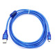 USB-mini USB 1,5 м AM/5P синий,силикон Изображение