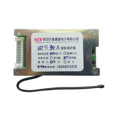 BMS контроллер 10S аккум 3,7 V Li-ion 36V 30A заряда/разряда Изображение