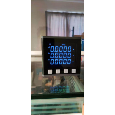 Трехфазный ваттметр 9BMZ с моно кристалическим дисплеем + три трансформатора тока Изображение
