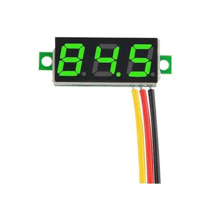 Вольтметр 0,28" DC 0-100 В (зеленые цифры) дисплей Изображение