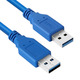 USB 3.0 AM/AM (папа-папа) 0,3 м синий Изображение