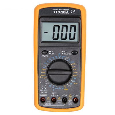 Мультиметр DT9208A тестер с щупами Изображение