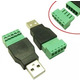 USB штекер с клеммной колодкой Изображение