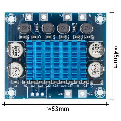 Усилитель звука Аудио TPA3110 2 Х 30W Стерео (XH-A232) DC 8-26V 3A Изображение
