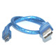 USB-micro USB 0,35 м  синий, силиконовый Изображение