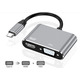 Адаптер 2 в 1 Type-C to HDMI+VGA Изображение