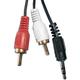 Кабель 3.5mm-2 RCA 1 метр переходник Изображение