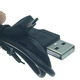 Кабель USB-micro USB 80 см круглый черный Изображение