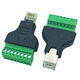 RJ45 штекер с клеммной колодкой Изображение