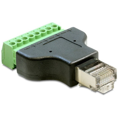 RJ45 штекер с клеммной колодкой Изображение