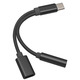 Type C 3.5MM Jack + Type C переходник адаптер Изображение