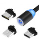 Магнитный кабель 3в1 USB 1м на Micro+Iphone+Type-C Изображение