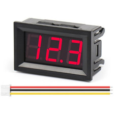 Вольтметр V27AC-E 0-600 В (червоні цифри) Зображення