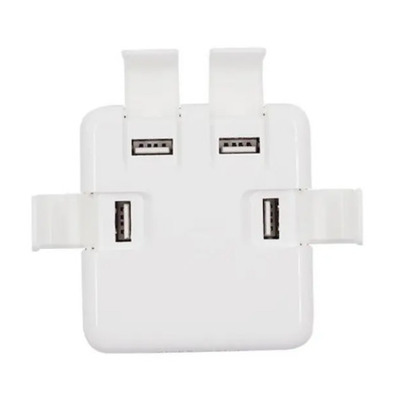 Адаптер на 4 USB ток 4A с сетевым шнуром питания Изображение