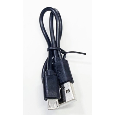 Кабель USB-micro USB 50 см чернний (для зарядки) Изображение