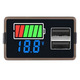 Индикатор емкости батареи авто тестер 10-24В + 2 USB зарядки Изображение