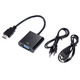 Переходник адаптер hdmi vga с аудио выходом + питание micro USB Изображение