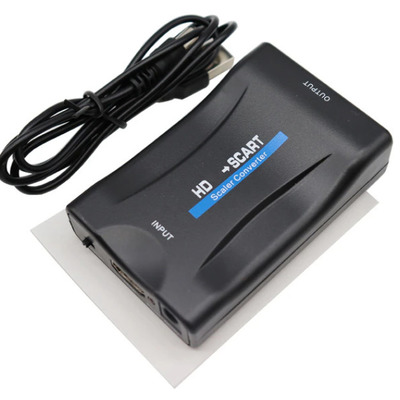 HDMI SCART переходник для тв монитора 1080P Изображение
