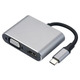 Конвертер Type-C 4в1 (HDMI/VGA/USB/PD) Изображение