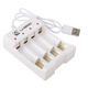 Зарядное устройство на 4 аккумулятора AA, R6, AAA, R3 от USB Изображение