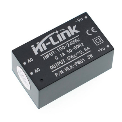 Реле 5 В HLK-PM01 (5V 3W) AC-DC 220V в 5V понижающий модуль Изображение