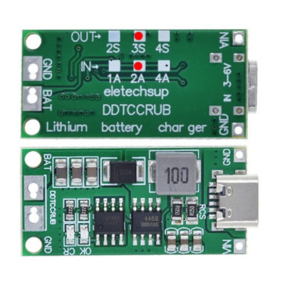 BMS 3S 2A Type-C 12.6V контроллер заряда ddtccrub Изображение