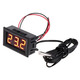 Термометр электронный 12v(красные цифры) Изображение