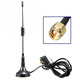 Антенна Wi-Fi с подставкой двухканальная 2.4- 5,8 Ghz 15 СМ кабель 1,5 м 7 dbi SMA-M Изображение