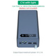 Корпус для повербанка 16 аккумулятора 18650 2хUSB+microUSB+Type-C 3А LCD экран (без аккумуляторов) Изображение