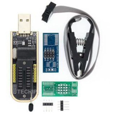 CH341B XTW100 EEPROM Flash BIOS CH341 USB модуль программатор + SOIC8 клипса EEPROM Изображение