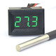 Термометр электронный 12v (зеленые цифры) Изображение