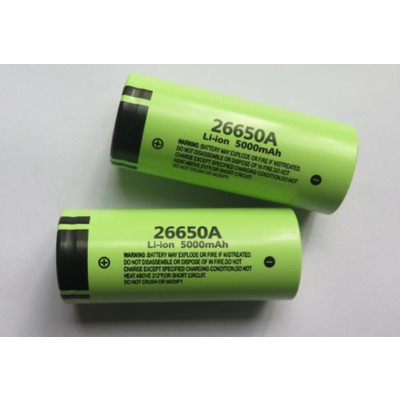 Аккумулятор 26650 Li-Ion 3,7V 5000 mAh Изображение