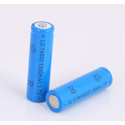 Аккумулятор 14500 Li-Ion 1300 mAh 3,7V синий Изображение