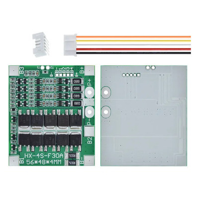 BMS контроллер 4S 3,7 V Li-ion 14.8V 30A заряда/разряда Изображение