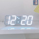 Часы 3D LED с термометром LY 1089 белые светодиодные Изображение