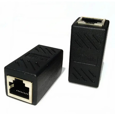 Защита от молнии RJ45 сгонка с молниезащитой Ethernet джойнер соединитель витой пары Изображение