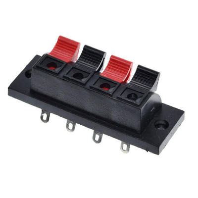 Коннектор для колонок 4pin зажимной Изображение