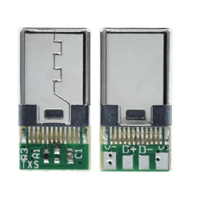 USB 3.1 Type-C Штекер разъем папа 24 Pin Изображение