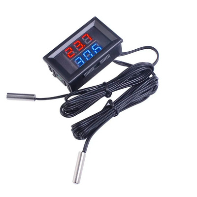 Цифровой термометр с датчиком на выносе 1м два датчика Изображение