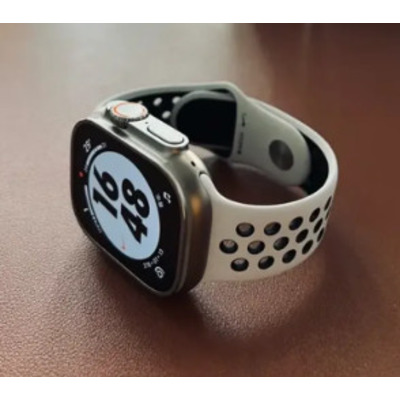Apple Watch band 39mm-41mm ремешок бежево- темно серый Изображение