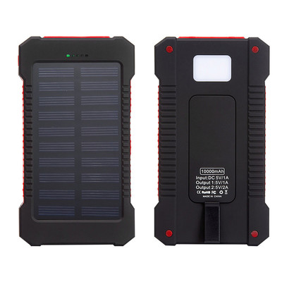 Повербанк DY-222 с солнечной панелью и фонариком емкость 10000 mah Изображение